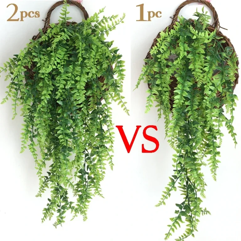 Veštačke biljke – Zeleni bršljan vijenac, persijska paprat, lažna vinova loza – DEKORACIJA FASADE