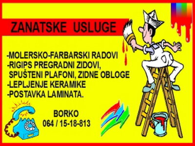 molersko-gipsarski i keramicarski radovi Zrenjanin